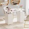Manicure Table with Dust Collector, Storage and Wrist Rest Cushion